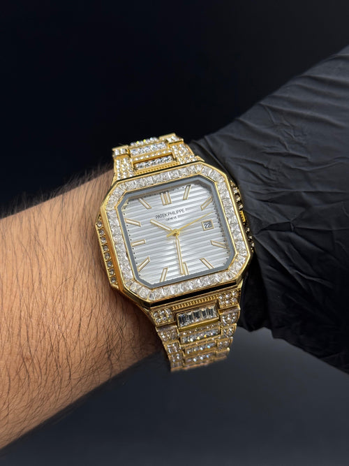 Patk Phlppe Circones Dorado Tablero Plateado