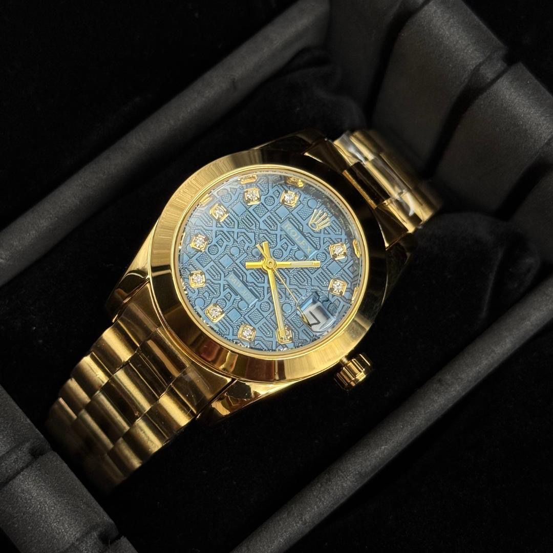 RLX Datejust Mujer 562 Logo Dorado Tablero Azul