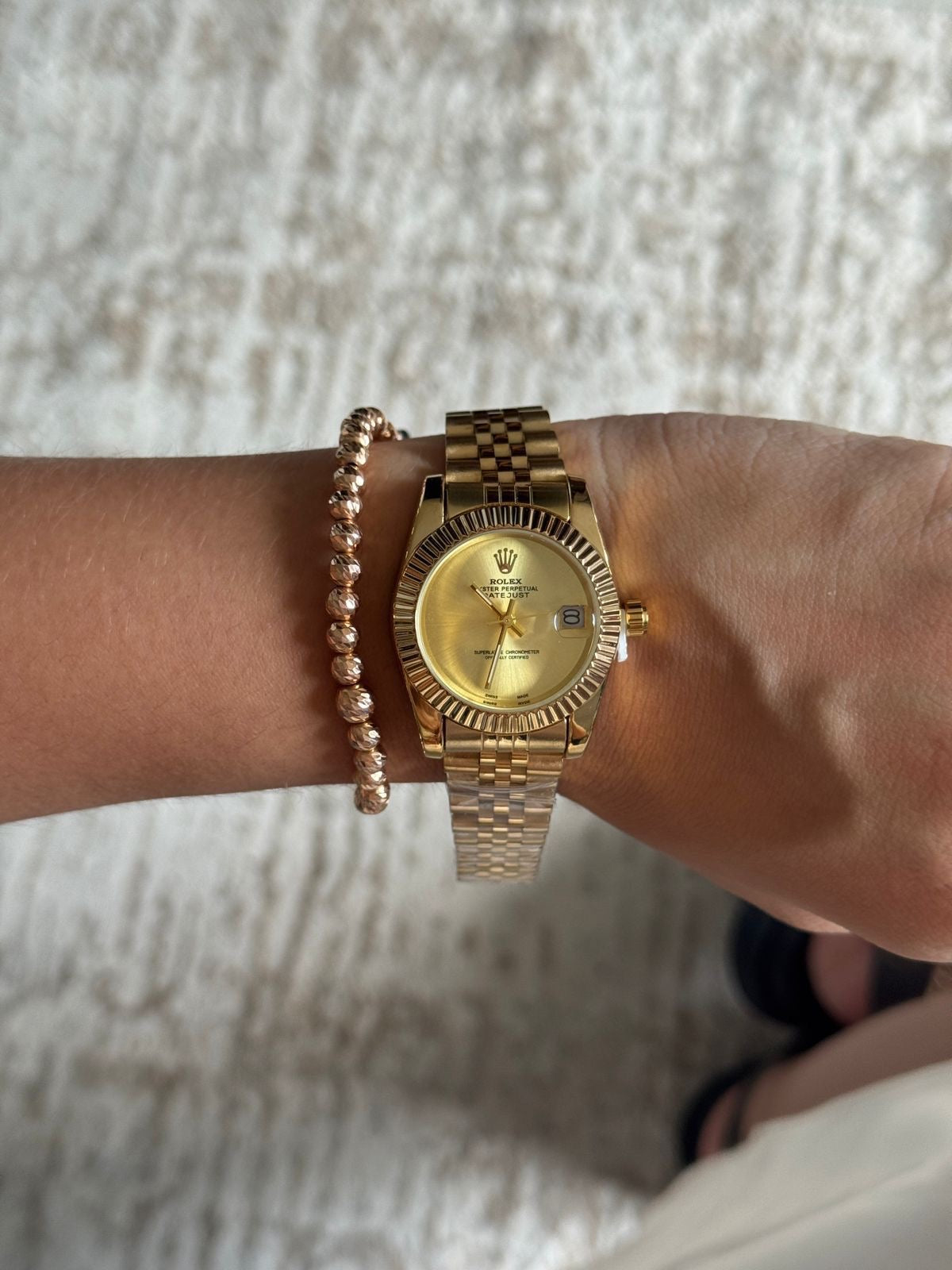 Rlx Datejust Mujer Dorado Tablero Dorado-1