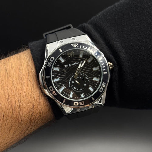 Tchmn 050 Goma Negra Plateado Tablero Negro